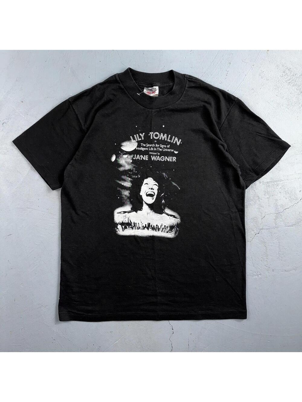 Oneita Lily Tomlin Search Intelligent Life Universe VTG T Shirt Horror Movie Rap